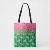 Watermelon Glitzer Modern Tasche (Vorderseite)