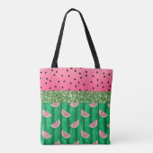 Watermelon Glitzer Modern Tasche (Rückseite)