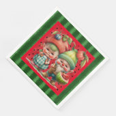 Watermelon Gnomes Papierservietten (Ecke)