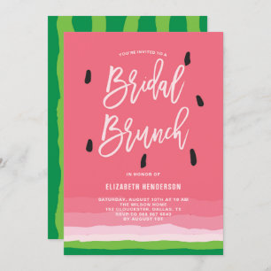 Watermelon Gradient Modern Bridal Brunch Einladung