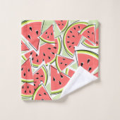 Watermelon Green Badhandtuch Set (Waschlappen)