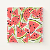 Watermelon Green Monogram Notizblock (Rückseite)