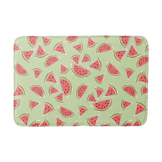 Watermelon Green Multi bath mat Badematte (Vorderseite)