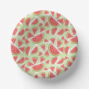 Watermelon Green Multi Pappteller