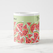Watermelon Green Name Jumbo-Tasse (Vorderseite)