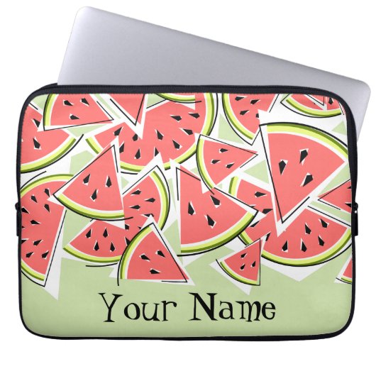 Watermelon Green Name Notebook-Hülle Laptopschutzhülle (Vorderseite)