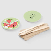 Watermelon Green Pieces Text Fächer (Non-assembled)