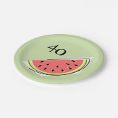 Watermelon Green Slice 40 Age Paper Teller (Schrägansicht)