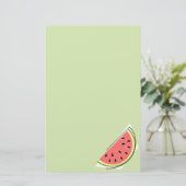 Watermelon Green Slice Briefpapier (Stehend Vorderseite)