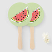Watermelon Green Slice Fächer (Vorne und Hinten)