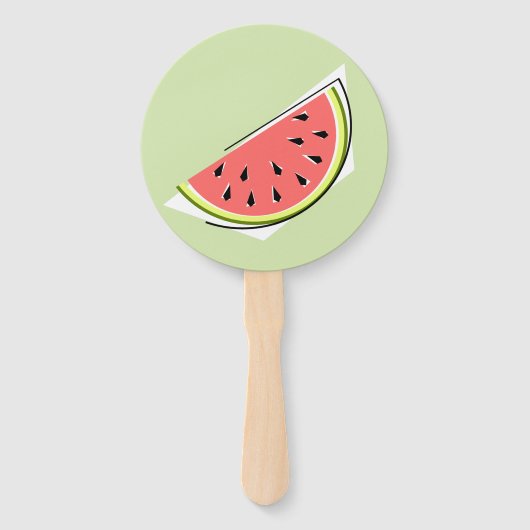 Watermelon Green Slice Fächer (Vorderseite)