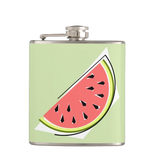 Watermelon Green Slice Flachmann (Vorderseite)