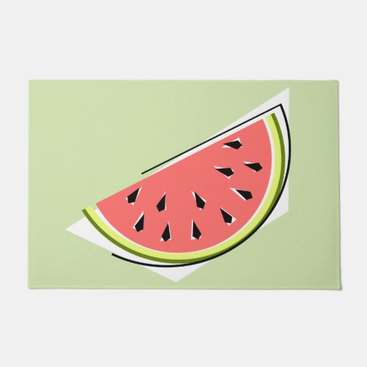 Watermelon Green Slice Fußmatte (Vorderseite)
