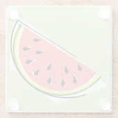Watermelon Green Slice Glasuntersetzer (Rückseite)