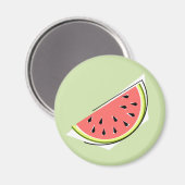 Watermelon Green Slice Magnet (Vorderseite/Rückseite)
