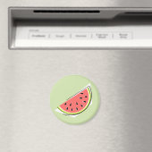 Watermelon Green Slice Magnet (In Situ (Geschirrspüler))