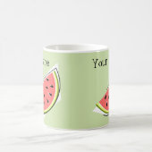 Watermelon Green Slice Name Kaffeetasse (Mittel)