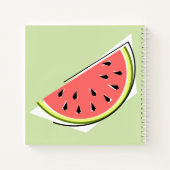 Watermelon Green Slice Notizblock (Rückseite)