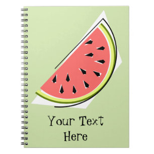 Watermelon Green Slice Text Notizblock