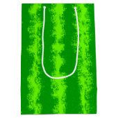 Watermelon Green Summer Frucht Rind Pattern Mittlere Geschenktüte (Rückseite)