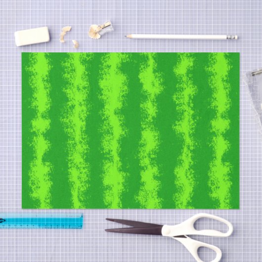 Watermelon Green Summer Frucht Rind Pattern Seidenpapier (Handwerk)