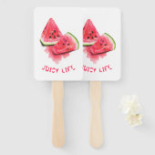 Watermelon Hand Fan - Benutzerdefinierter Text Fächer (Vorne und Hinten)
