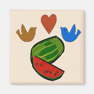 WaterMelon Heart Magnet