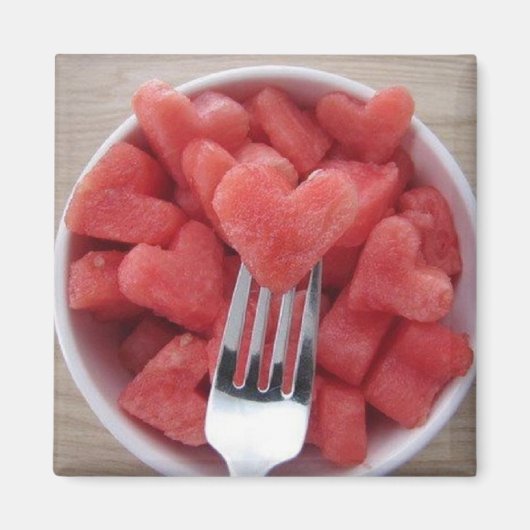 Watermelon Heart Magnet (Vorne)
