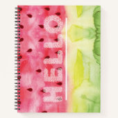 Watermelon Hello Fun Sommerdesign Notizblock (Vorderseite)