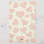 Watermelon Herzlich Willkommen am Valentinstag Briefpapier (Rückseite)