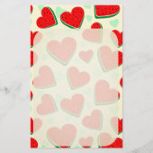 Watermelon Herzlich Willkommen am Valentinstag Briefpapier (Vorderseite)