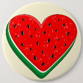Watermelon Herzlich Willkommen am Valentinstag Button (Vorderseite)