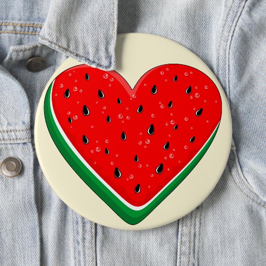 Watermelon Herzlich Willkommen am Valentinstag Button (Beispiel)