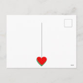 Watermelon Herzlich Willkommen am Valentinstag Feiertagspostkarte (Rückseite)
