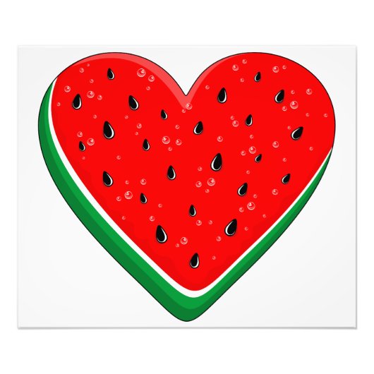 Watermelon Herzlich Willkommen am Valentinstag Fotodruck (Vorne)