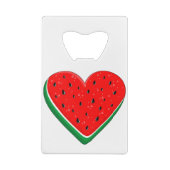 Watermelon Herzlich Willkommen am Valentinstag Geldbeutel Flaschenöffner (Rückseite)