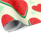 Watermelon Herzlich Willkommen am Valentinstag Geschenkpapier (Rolleneckpunkt)