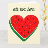 Watermelon Herzlich Willkommen am Valentinstag Karte (Gelbe Blume)