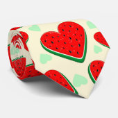 Watermelon Herzlich Willkommen am Valentinstag Krawatte (Gerollt)