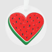 Watermelon Herzlich Willkommen am Valentinstag Ornament (Vorderseite)