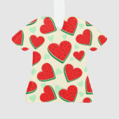 Watermelon Herzlich Willkommen am Valentinstag Ornament (Rückseite)