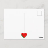 Watermelon Herzlich Willkommen am Valentinstag Postkarte (Rückseite)