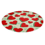 Watermelon Herzlich Willkommen am Valentinstag Schneidebrett (Ecke)