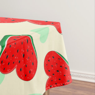 Watermelon Herzlich Willkommen am Valentinstag Tischdecke