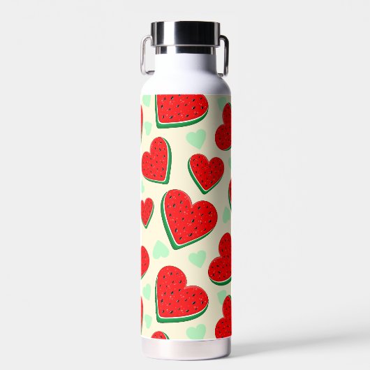 Watermelon Herzlich Willkommen am Valentinstag Trinkflasche (Vorne)