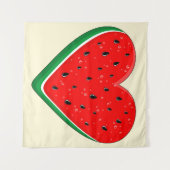 Watermelon Herzlich Willkommen am Valentinstag Wandteppich (Vorderseite (Horizontal))