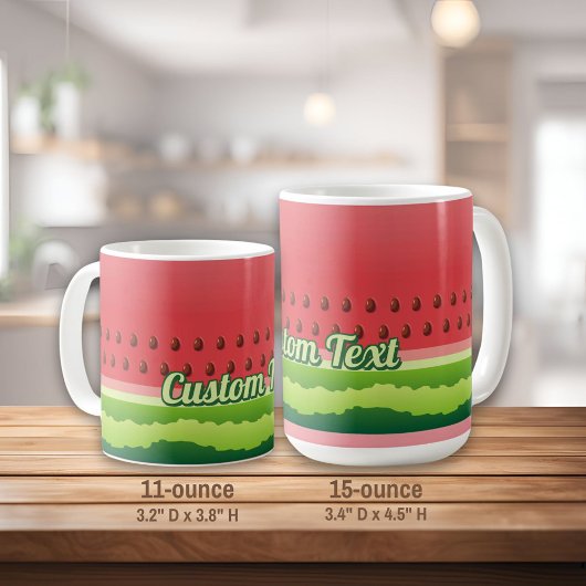 Watermelon Hintergrund Kaffeemaschine Tasse