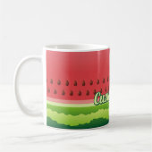 Watermelon Hintergrund Kaffeemaschine Tasse (Links)