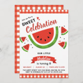 Watermelon Invitation for Birthday Party Fruit Einladung (Vorne/Hinten)