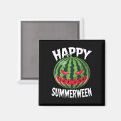 Watermelon Jackolantern SommerHalloween glückliche Magnet (Vorderseite/Rückseite)